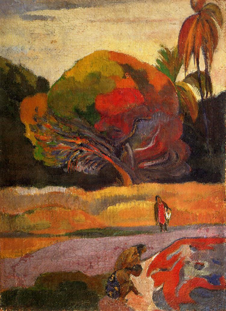 Women at the Riverside - Paul Gauguin Painting
